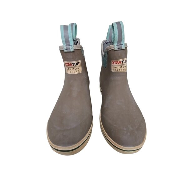 Xtratuf Women's 120019 Salmon Sisters 6" Ankle Deck Boot Tan Size 8M - Picture 6 of 7